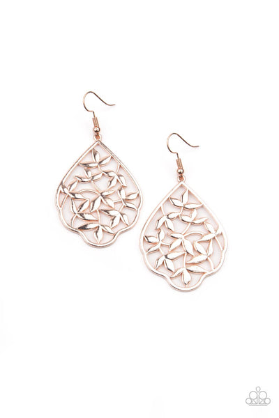 Taj Mahal Gardens - Rose Gold Earrings