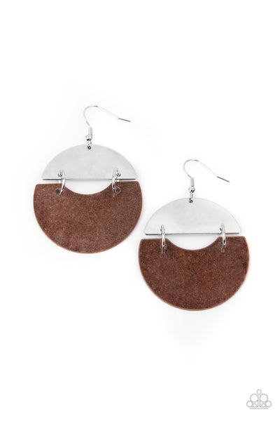 Watching The Sunrise - Copper Earrings