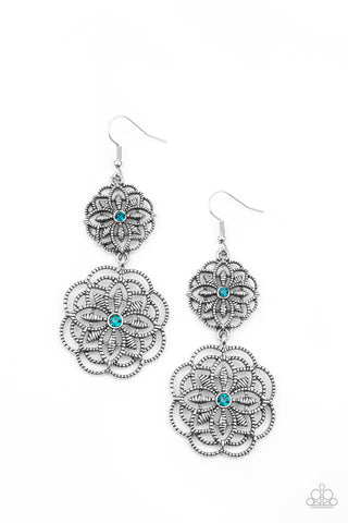 Mandala Mecca - Blue Earrings