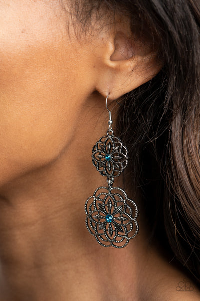 Mandala Mecca - Blue Earrings