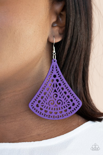 FAN to FAN - Purple Earrings