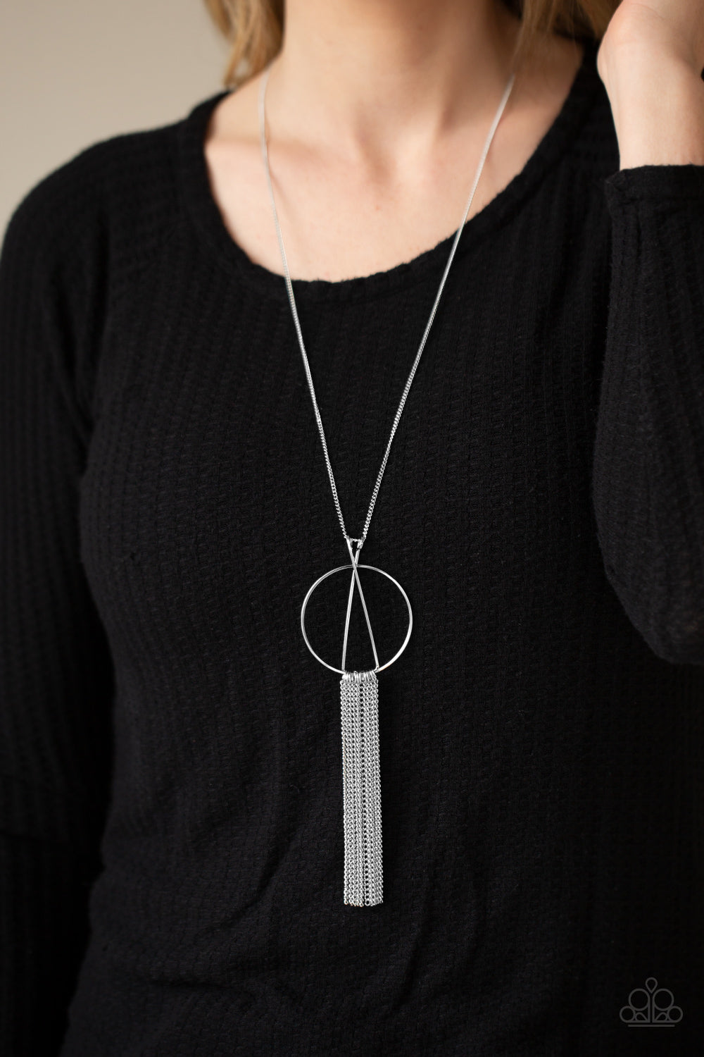 Apparatus Applique - Silver Necklace