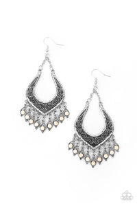 Sahara Fiesta - White Earrings