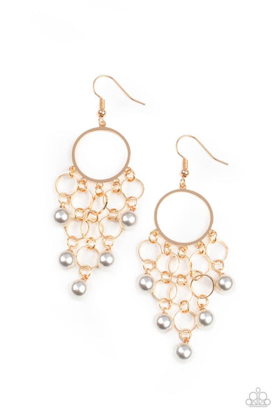 When Life Gives You Pearls - Gold Earrings