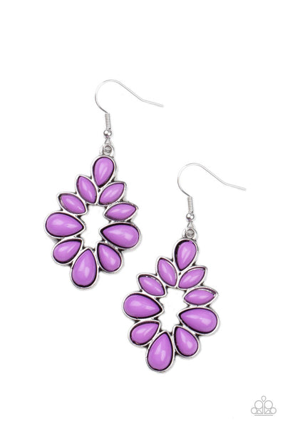 Burst Into TEARDROPS - Purple Earrings