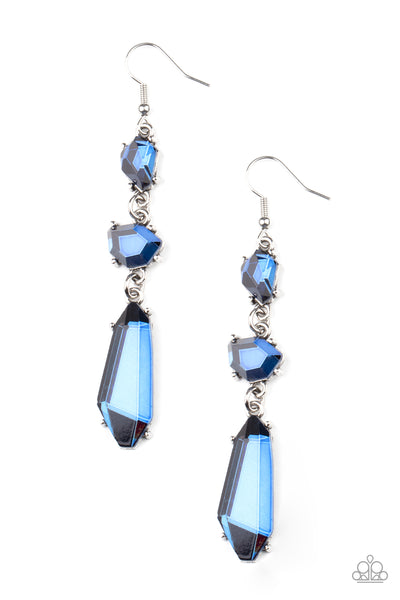 Sophisticated Smolder - Blue Earrings