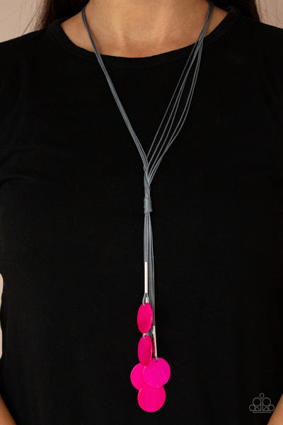 Tidal Tassels - Pink Necklace