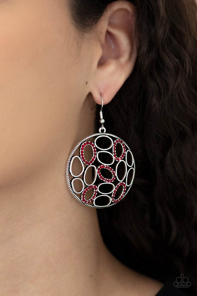 Watch OVAL Me - Red Earrings