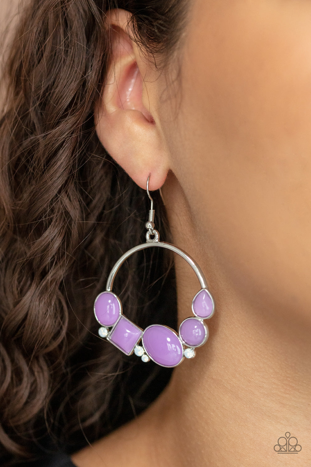 Beautifully Bubblicious - Purple Earrings