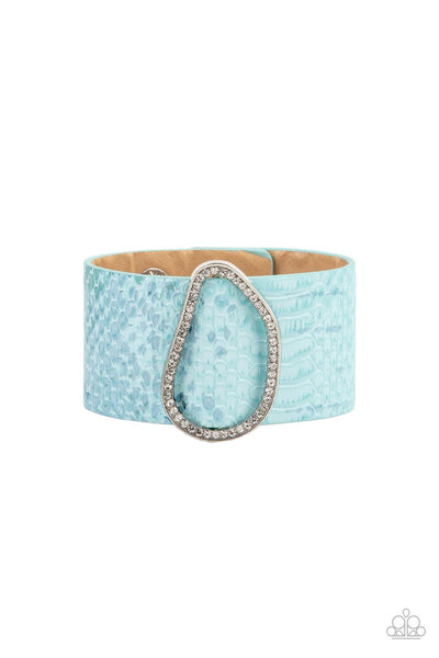 HISS-tory In The Making - Blue Wrap Bracelet