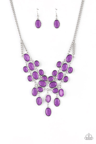 Serene Gleam - Purple Necklace