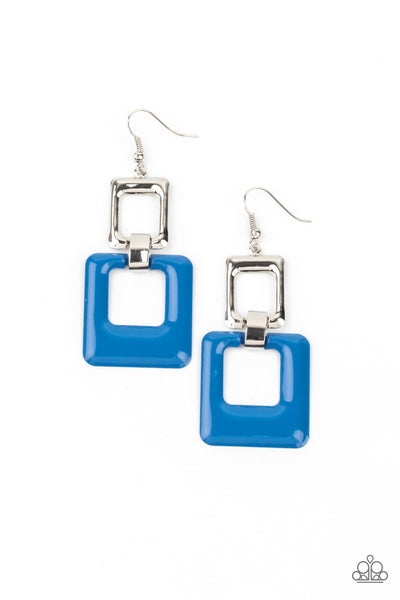 Twice As Nice - Blue Earrings