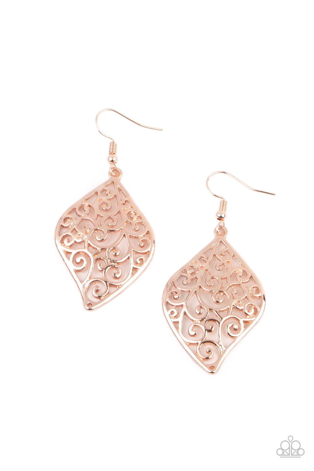 Your Vine Or Mine - Rose Gold Earrings