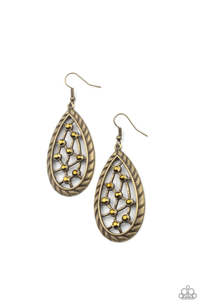 Industrial Incandescence - Brass Earrings