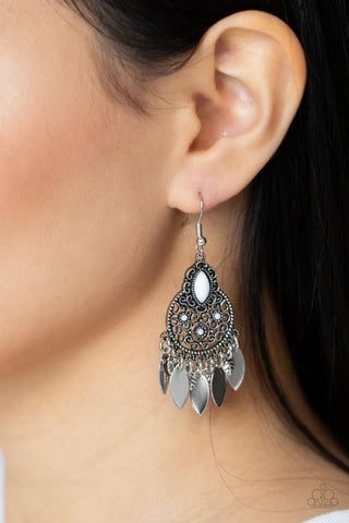 Galapagos Glamping - White Earrings