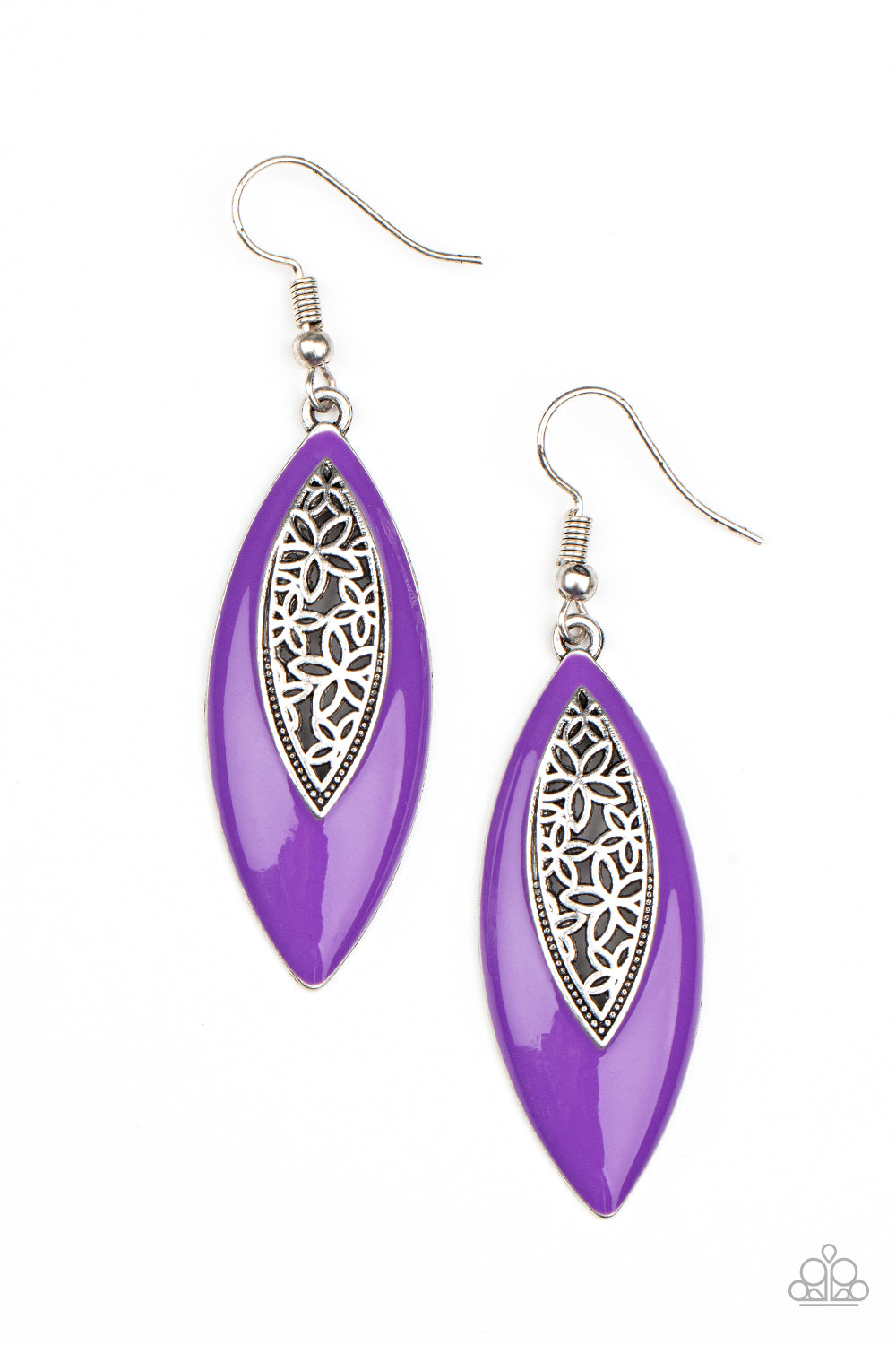 Venetian Vanity - Purple Earrings