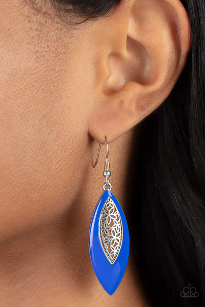 Venetian Vanity - Blue Earrings