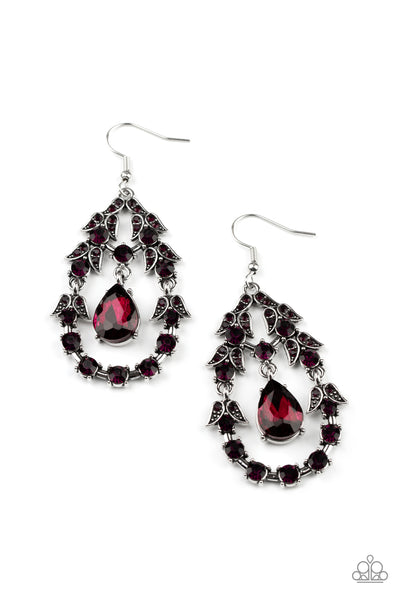 Garden Decorum - Purple Earrings