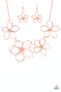 Flower Garden Fashionista - Copper Necklace