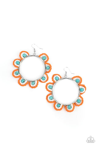 Groovy Gardens - Blue Earrings