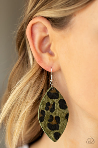 GRR-irl Power! - Green Earrings