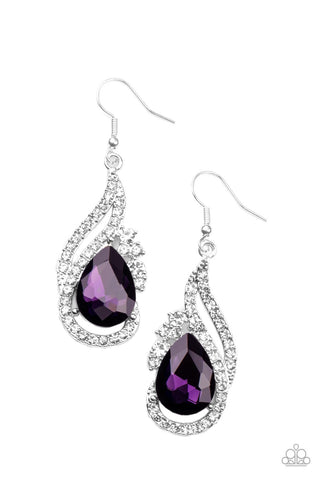 Dancefloor Diva - Purple Earrings