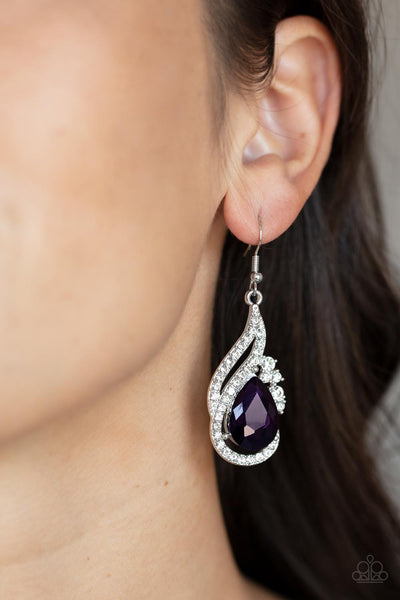 Dancefloor Diva - Purple Earrings