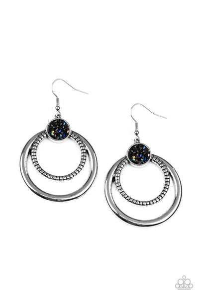 Spun Out Opulence - Multi Earrings "Oil Spill"