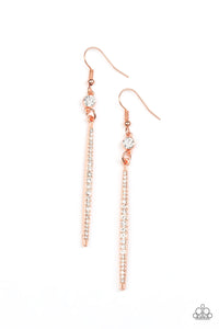 Skyscraping Shimmer - Copper Earrings