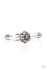 Rosy Repose - Silver Bracelet