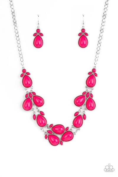 Botanical Banquet - Pink Necklace