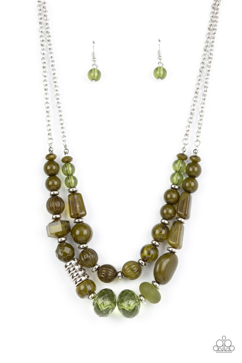 Pina Colada Paradise - Green Necklace