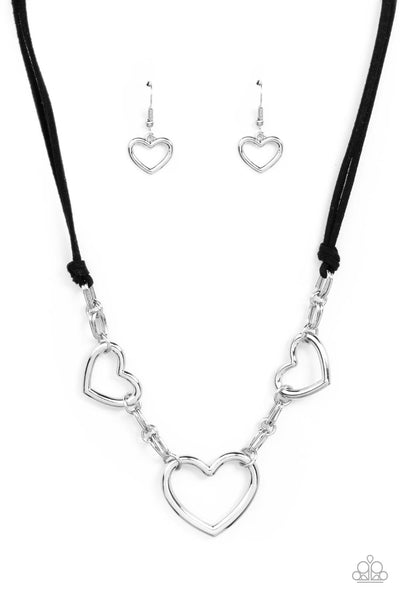 Fashionable Flirt - Black Necklace