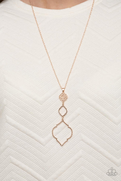 Marrakesh Mystery - Rose Gold Necklace