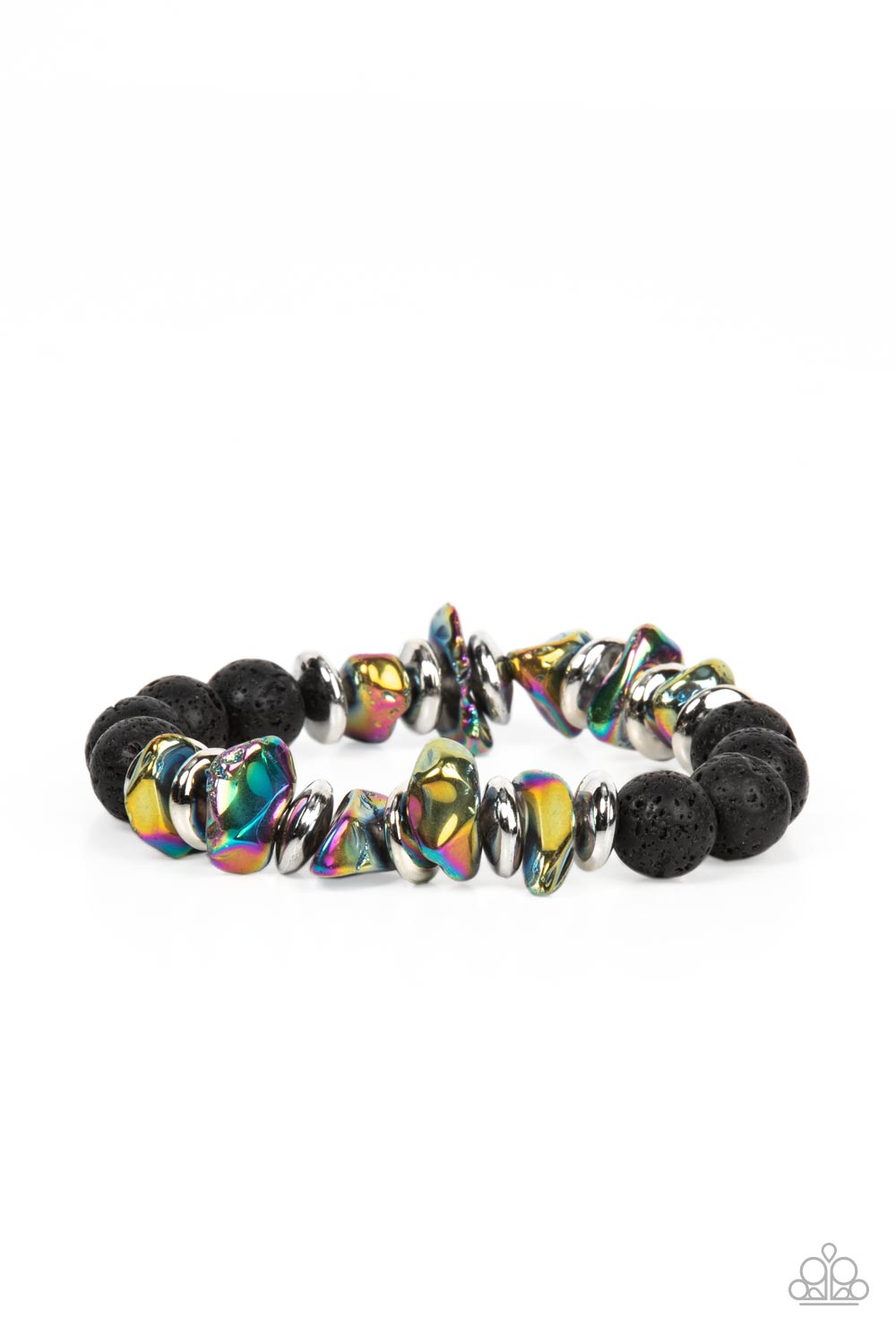 Volcanic Vacay - Multi Bracelet - Oil Spill