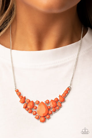 Bali Ballroom - Orange Necklace