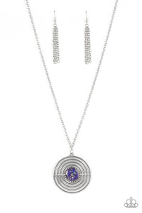 Targeted Tranquility - Purple Necklace