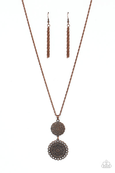 Meet Me At The Garden Gate - Copper Necklace