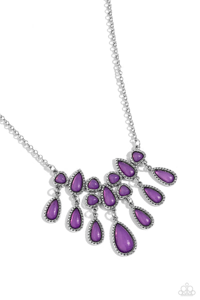 Exceptionally Ethereal - Purple Necklace