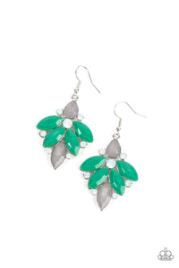 Fantasy Flair - Green Earrings