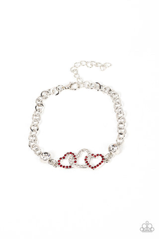 Desirable Dazzle - Red Bracelet