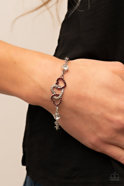 Desirable Dazzle - Red Bracelet