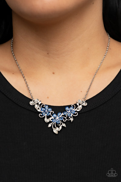 Floral Fashion Show - Blue Necklace