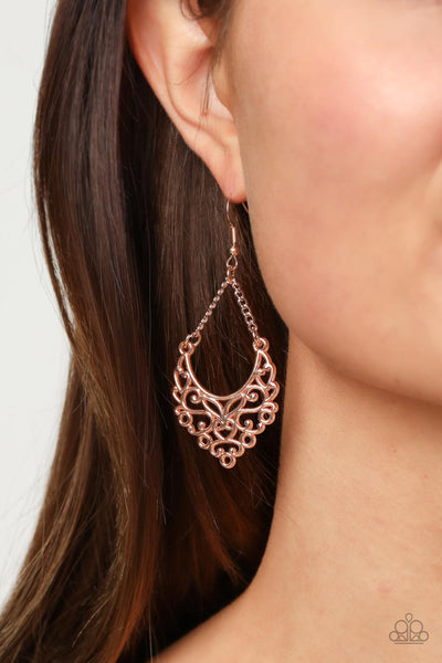 Sentimental Setting - Rose Gold Earrings