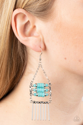 Tribal Tapestry - Blue Earrings