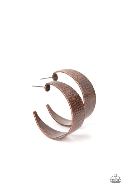 Lecture on Texture - Copper Earrings