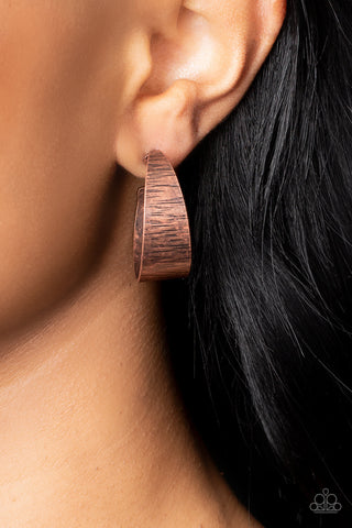 Lecture on Texture - Copper Earrings