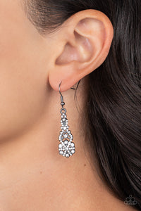 GLITZY on All Counts - Black Earrings