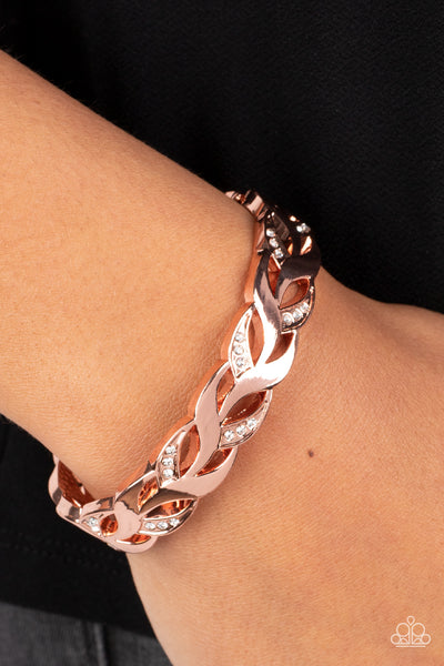 Editor-in-LEAF - Copper Hinged Bracelet