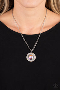 Sundial Dance - Orange Necklace